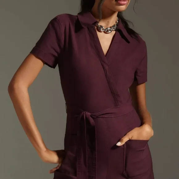 The Colette Wrap Jumpsuit by Maeve - Picture 3 of 8